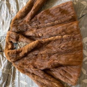 HUDSONS BAY Vintage Fur Jacket Size M